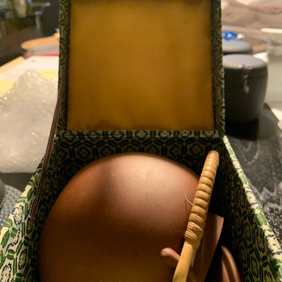 Teapot Clay Terracotta with infuser Made in Japan BNWB - Picture 8 of 9